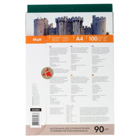 Фотобумага Lomond односторонняя матовая A4/90/100л.
