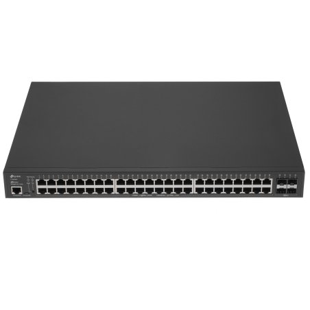 Коммутатор 48-port Gigabit PoE+ L2+ switch, 48 802.3af/at PoE+ ports, 4 Gb SFP slots, 1 RJ-45 + 1Micro-USB console ports, 348W PoE budget