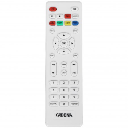 Приставка для цифрового ТВ Cadena CDT-2214SB белый, DVB-T2, DVB-T, HDMI, USB 2.0