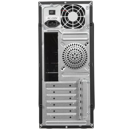 Компьютерный корпус ExeGate EX280389RUS Miditower ExeGate CP-604 Black, ATX, (CP500W, 80мм), 2*USB, Audio