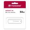 Флешка USB Transcend JetFlash 730 (TS64GJF730), 64Gb, USB 3.0, R/W 80/25, белый