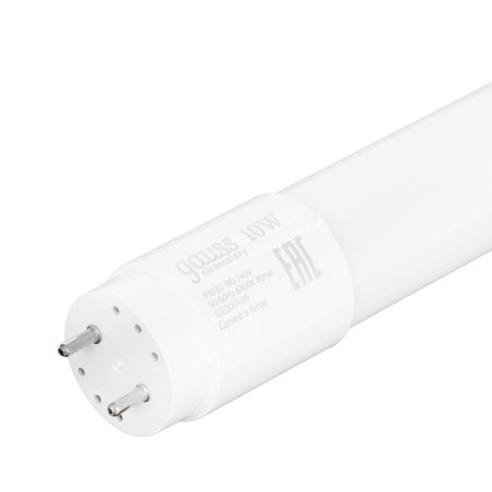 Лампа светодиодная Gauss LED Elementary T8 Glass 600mm G13 10W 800lm 6500K 1/30
