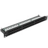 Патч-панель UTP 19" 48 port кат.5e ExeGate разъем KRONE&110 (dual IDC), 1U, RoHS, черный