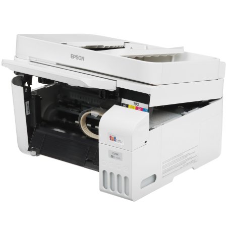 МФУ струйное Epson EcoTank L5296 (C11CJ65411) белый, A4, ч/б печ. 33стр/мин., цв. печ. 15стр/мин., 5760x1440 DPI, 2400х1200 DPI, USB, Ethernet, Wi-Fi