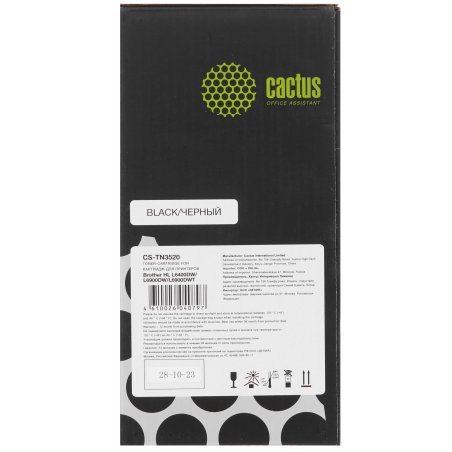 Картридж лазерный Cactus CS-TN3520 черный (20000 стр.) для Brother HL L6400DW/L6900DW/L6900DWT
