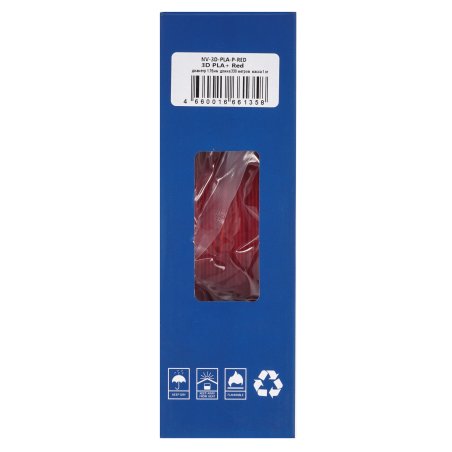 Филамент NVPrint PLA+ Red для 3D печати диаметр 1.75мм длина 330 метров масса 1 кг