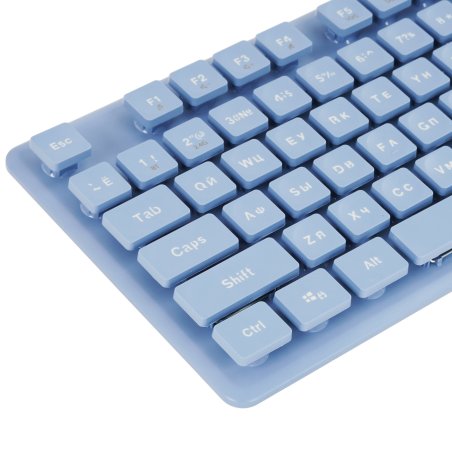 Комплект клавиатура + мышь Оклик S265W клав:голубой мышь:голубой USB беспроводная Bluetooth/Радио Multimedia (1938927)