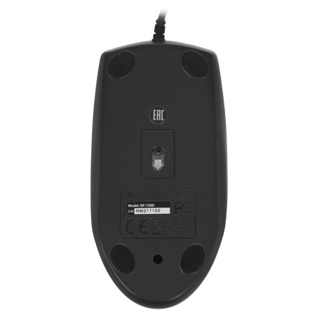 Мышь проводная A4Tech OP-730D черный, 1200 dpi, USB, кнопки - 4