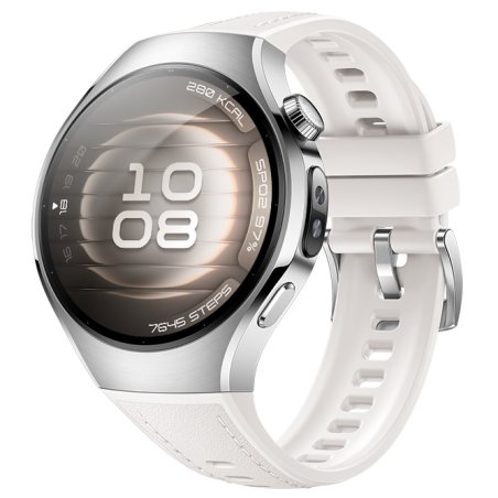 Умные часы Huawei Watch 5 42mm SOC-AL00, 1.5" AMOLED, eSIM, Wi-Fi, Bluetooth 5.2, NFC, WR50, белый
