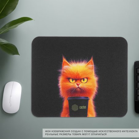 Коврик для мыши Cactus Red Cat 220x180x2мм (CS-MP-P11XS)
