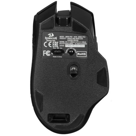 Мышь беспроводная Redragon Mirage Pro черный, 8000 dpi, радиоканал, USB, кнопки - 9