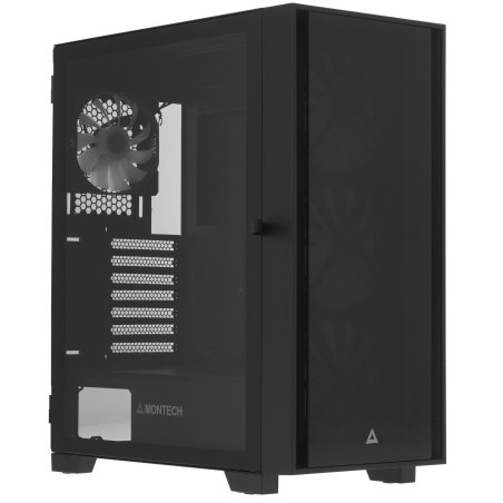 Компьютерный корпус Montech AIR 1000 LITE черный без БП ATX 1x120мм 3x140мм 2xUSB3.0 1xUSB3.1 audio bott PSU