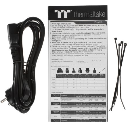 Блок питания Thermaltake Toughpower GF3 850W (PS-TPD-0850FNFAGE-4), 850Вт, 80 PLUS Gold, 135мм, модульный, черный