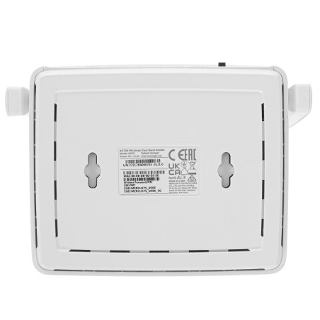 Роутер AC750 Dual-Band Wi-Fi RouterSPEED: 300 Mbps at 2.4 GHz + 433 Mbps at 5 GHzSPEC: 2× Fixed External Antennas, 2× 10/100 Mbps LAN Ports, 1× 10/100 Mbps WAN PortFEATURE: Router/Access Point Mode Mode, WPS/Reset Button, IPTV, IPv6, Parental Controls