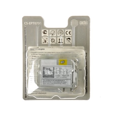 Картридж струйный Cactus CS-EPT0731 черный (11,4 мл) для Epson Stylus С79/C110/СХ3900/CX4900/CX5900/CX7300/CX8300/CX9300