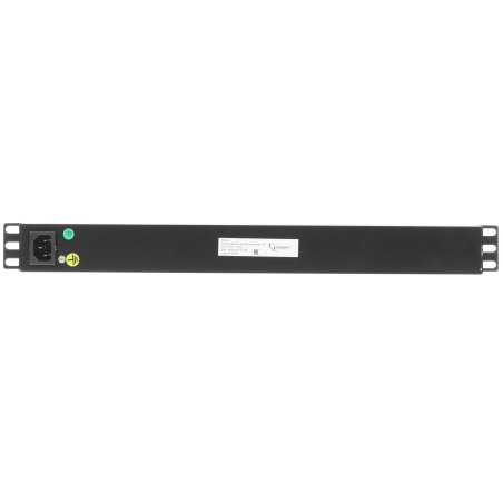 Блок розеток (PDU) Gembird MAX-19-EH8-0, 1U, кол-во розеток:8 (8xЕвро), 16А, черный