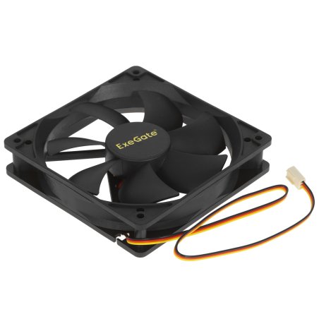 Вентилятор для корпуса ExeGate ExtraPower EP12025H3P черный, 120 мм, 1800 об/мин, 28 дБ, 3 pin