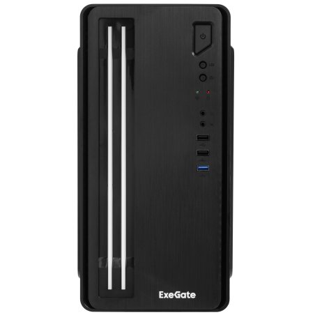 Компьютерный корпус Minitower ExeGate mEVO-7805-XP400 (mATX, БП XP400 с вент. 12см, 2*USB+1*USB 3.0, аудио, черный, с 2*RGb подсветкой)