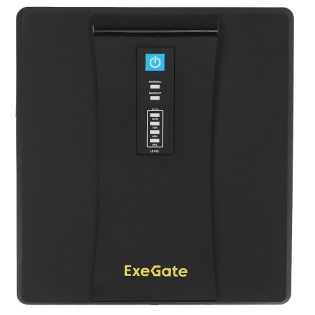 Источник бесперебойного питания ExeGate EP285490RUS SpecialPro UNB-1200.LED.AVR.EURO.RJ.USB 1200VA/750W, LED, AVR, 4 евророзетки, RJ45/11, USB, черный