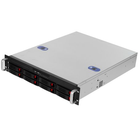 Серверный корпус ExeGate Pro 2U550-HS08 <RM 19", высота 2U, глубина 550, БП 550ADS, 8xHotSwap, USB>