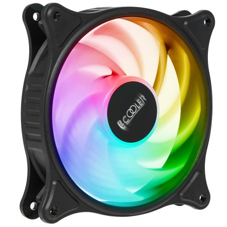 Вентилятор для корпуса PcCooler F3 T120 ARGb 120х120x25 черный 4-pin 21.6дБ (F3-T120BKAM1-GL) Ret
