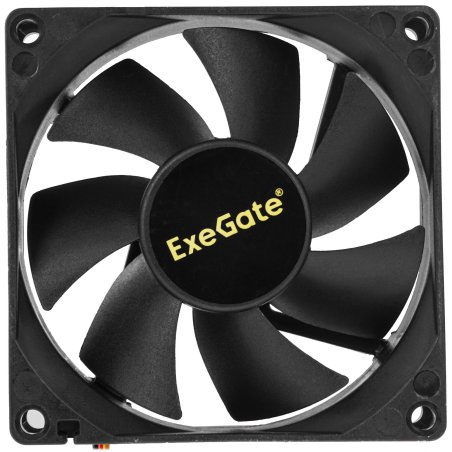 Вентилятор для корпуса ExeGate ExtraPower EP08025H3P черный, 80 мм, 2300 об/мин, 24 дБ, 3 pin
