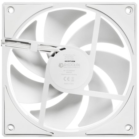 Вентилятор для корпуса ID-Cooling AF-127-ARGb-W белый, 120 мм, 2000 об/мин, 29.9 дБ, 4 pin