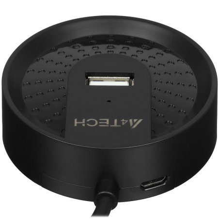 Разветвитель USB 2.0 A4Tech HUB-20 4порт. черный