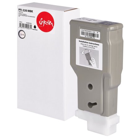 Картридж струйный Sakura 2889C001 (PFI-320 MBK) для Canon, черный матовый, 300 мл.