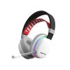 Гарнитура Marvo HG9069W Monka Echo белый, беспроводная + проводная, радиоканал, до 10 ч, подсветка, совместимость с PS5, Xbox