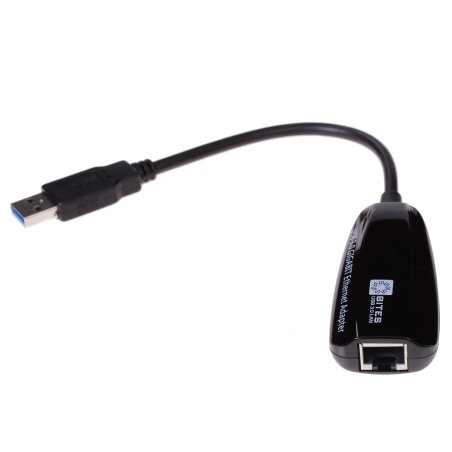 Адаптеры USB Ethernet 5bites Кабель-адаптер 5bites UA3-45-01BK USB3.0 -> RJ45 10/100/1000 Мбит/с, 10см