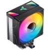 Кулер для процессора JONSBO CR-1400 V2 ARGb (180W, 4-pin PWM, 133мм, Al/Cu, 4x6мм, ARGb, 1x92мм, 38.2CFM, 33.8dBA, 2200RPM, S: 1700/1200/115X, AM4/AM5 черный)