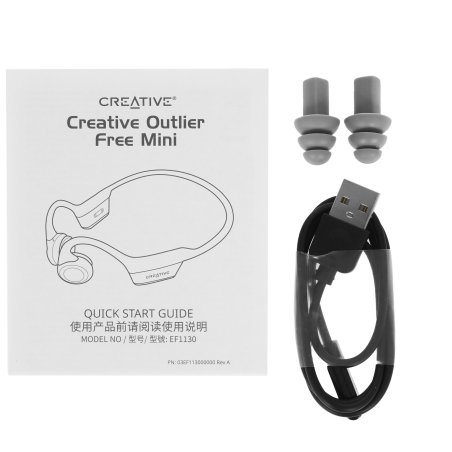 Гарнитура накладные Creative Outlier Free Plus черный беспроводные bluetooth шейный обод