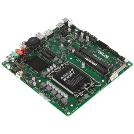 Материнская плата ASUS Pro H610T D4-CSM, LGA 1700, Intel H610, 2xSO-DIMM DDR4, 2xSATA, 1xM.2 (PCIe 4.0 x4/SATA), 1xHDMI, 1xDP, 1x 1Gb LAN, 2xUSB-A 3.2 Gen 1, 2xUSB-A 2.0, 2x3.5 мм, 7.1, Mini-ITX