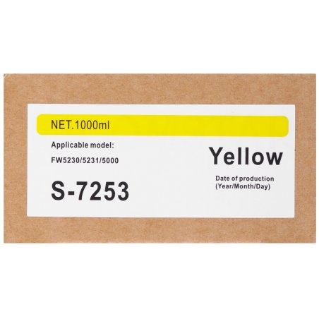 Картридж NVP для Riso ComColor FW 1230/2230/5230/5231/5000 (NV-S-7253E, совместимый), Yellow (1000 мл)