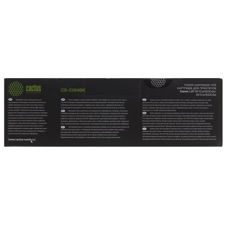 Картридж лазерный Cactus CS-C054BK черный (1500 стр.) для Canon LBP 621Cw/ 623Cdw/641Cw/643Cdw