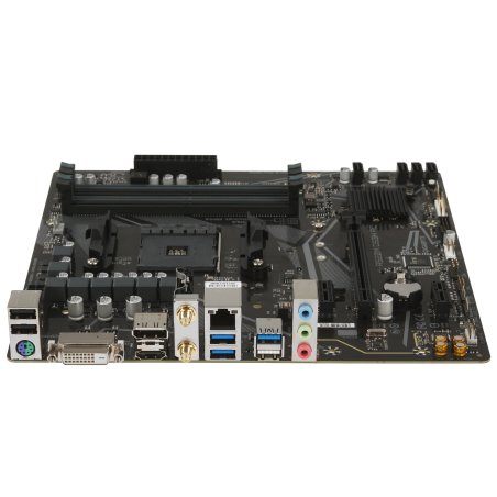 Материнская плата Gigabyte A520M DS3H AC, AM4, AMD A520, 4xDDR4, 4xSATA, 1xM.2, 1xPCIe 3.0 x16, 2xPCIe x1, 1xHDMI, 1xDP, 1xDVI-D, 1x 1Gb LAN, Wi-Fi, Bluetooth, 4xUSB-A 3.2 Gen 1, 2xUSB-A 2.0, 3x3.5 мм, 7.1, mATX