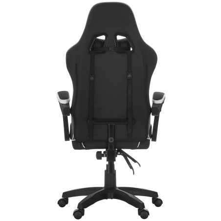 Кресло игровое Defender Companion черный/белый, класс 3, металл, PU