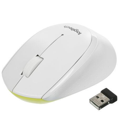 Мышь беспроводная Logitech M330 SILENT PLUS белый, 1000 dpi, радиоканал, USB, кнопки - 3