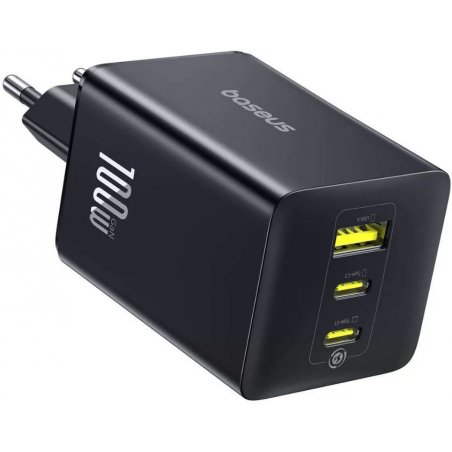 Портативный аккумулятор Baseus EnerFill FE11 Fast Charger 2C+U 100W EU Cosmic Black, P10182102123-00