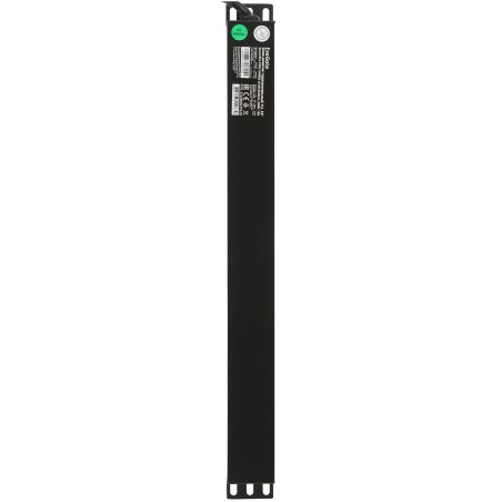 Блок розеток горизонтальный ExeGate ServerPro PDU-19H602 Al-6S-EU2, 19", 1U, Алюминий, 6 Schuko, кабель с евровилкой VDE-250V-16A-3*1.5мм2, 2метра, черный