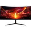 Монитор 34" Acer ED343CURJ0bmiippx VA, 3440x1440, 120 Гц, 1 мс, 300 кд/м², 21:9, 2xHDMI 2.0, 2xDP 1.2, 2x3Вт, 1x3.5 мм, изогнутый 1000R, черный