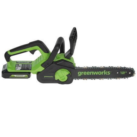 Цепная пила аккумуляторная GreenWorks GD24CS30K2, 24V, 30см, бесщеточная, c АКБ 2 А·ч и ЗУ (2007007UA)