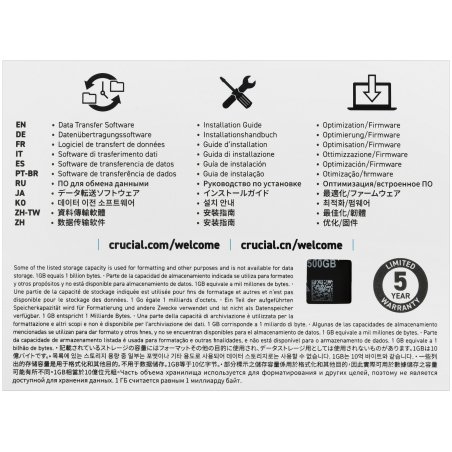 Накопитель SSD Crucial P310 500GB PCIe Gen4 NVMe 2280 M.2 SSD CT500P310SSD8
