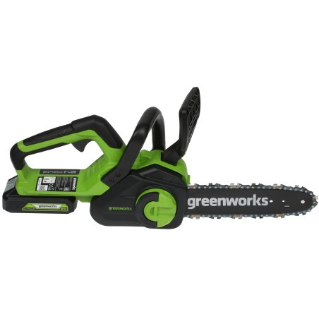 Цепная пила аккумуляторная GreenWorks G24CS25K2, 24V, 25см, c АКБ 2Ач и ЗУ (2007707UA)