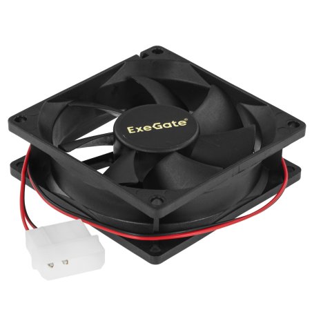 Вентилятор для корпуса ExeGate EX08025HM черный, 80 мм, 2000 об/мин, 19 дБ