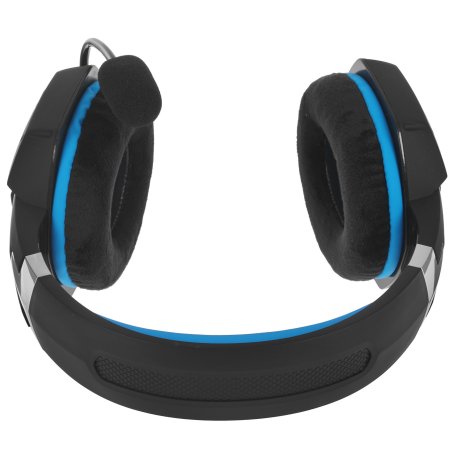 Игровая гарнитура RUSH TAIPAN, динамики 50мм, велюровые амбушюры, вирт.звук 7.1, чер/син (SBHG-3000)