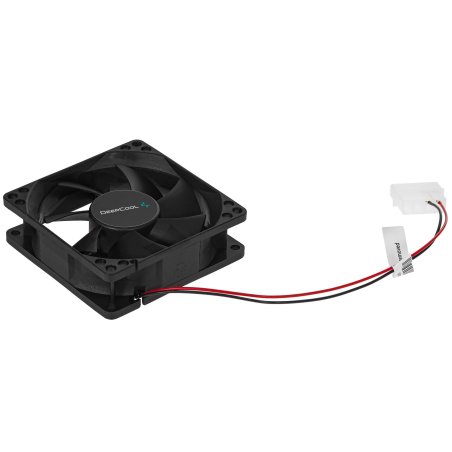 Вентилятор для корпуса DEEPCOOL XFAN 80 черный, 80 мм, 1800 об/мин, 20.3 дБ, 4 pin
