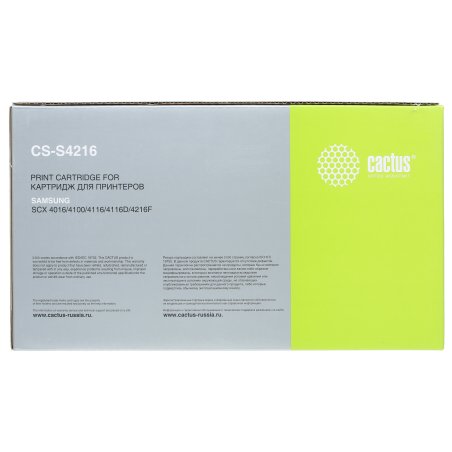 Картридж лазерный Cactus CS-S4216 (SCX-4216D3) черный (3000 стр.) для Samsung SCX-4016/4116/4216/4216F/SF-560/565/565P/750/755/755P