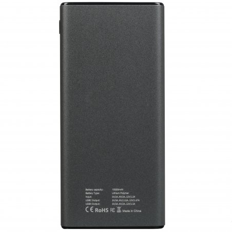 Портативный аккумулятор Cactus CS-PBFSLT-10000 10000mAh 3A 2xUSB серый